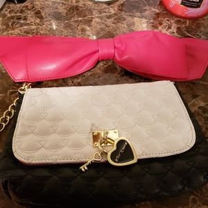 Betsey Johnson Bow Quilted Shoulder Bag